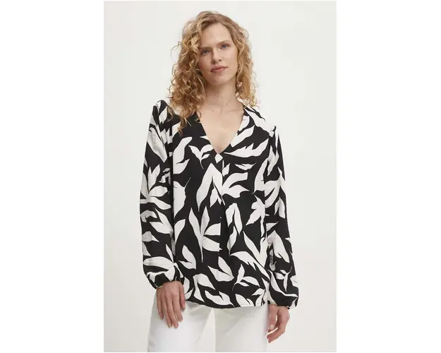 Answear Lab bluza femei, culoarea negru, modelator