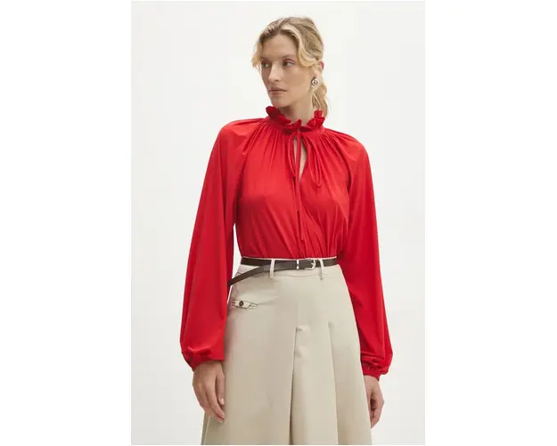 Answear Lab bluza femei, culoarea rosu, neted