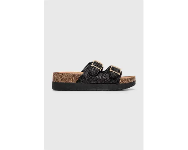 Answear Lab papuci femei, culoarea negru, cu platforma
