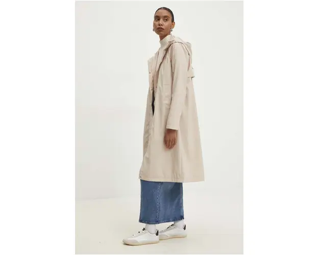 Answear Lab geaca femei, culoarea bej, de tranzitie