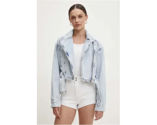 Answear Lab geaca jeans femei, de tranzitie, oversize