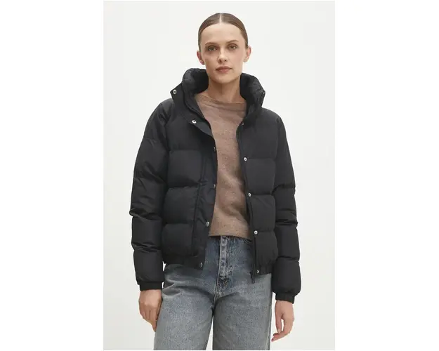 Answear Lab geaca femei, culoarea negru, de iarna, oversize