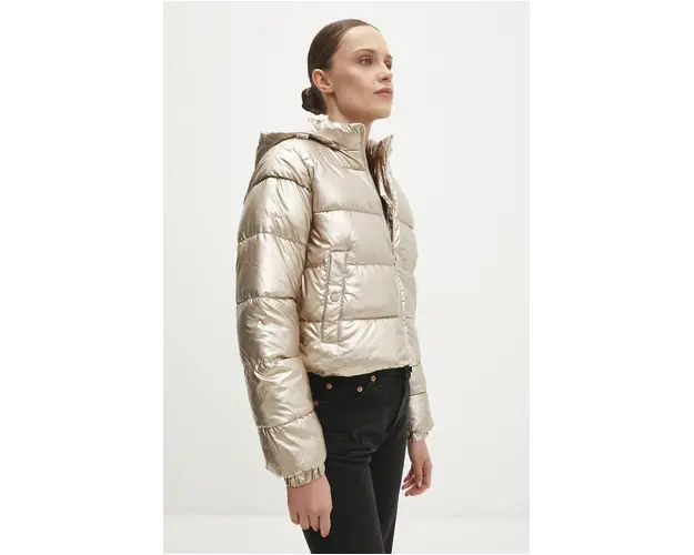 Answear Lab geaca femei, culoarea bej, de iarna