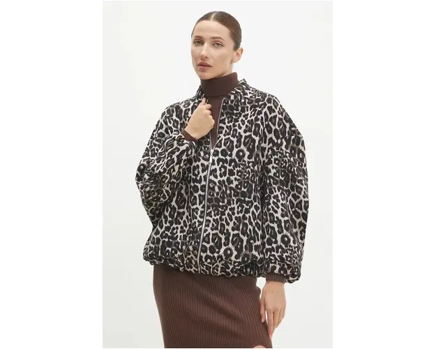 Answear Lab geaca femei, culoarea bej, de tranzitie, oversize