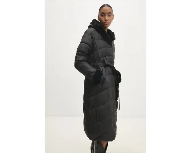 Answear Lab geaca femei, culoarea negru, de iarna