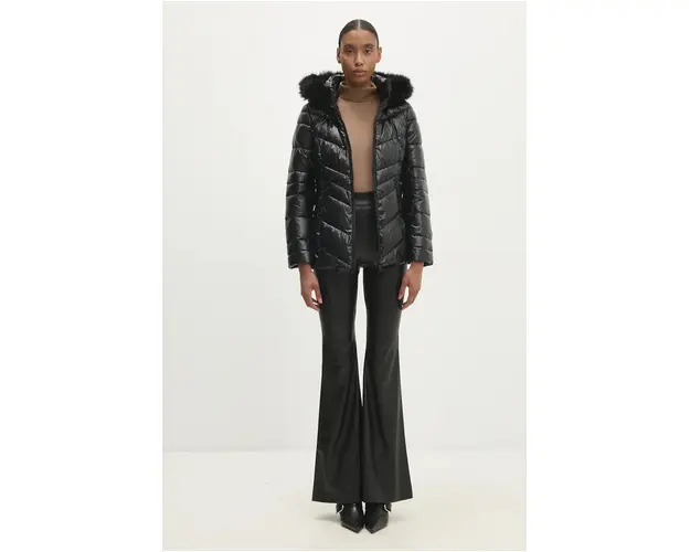Answear Lab geaca femei, culoarea negru, de tranzitie