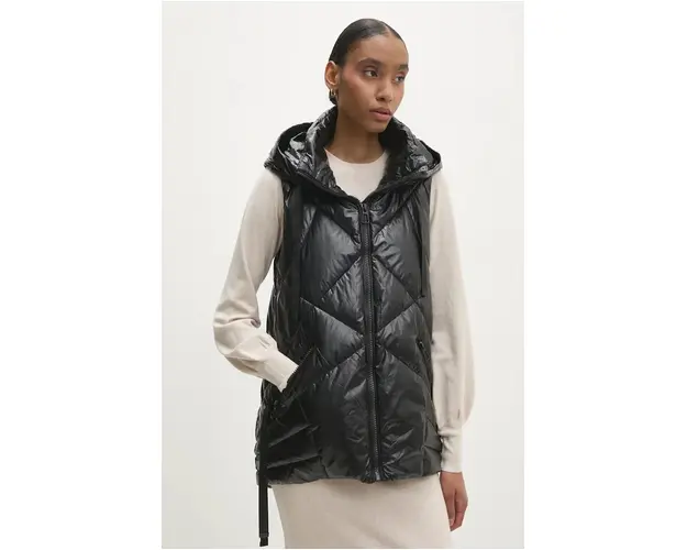 Answear Lab vesta femei, culoarea negru, de iarna