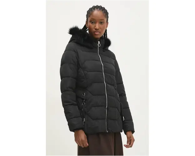 Answear Lab geaca femei, culoarea negru, de iarna