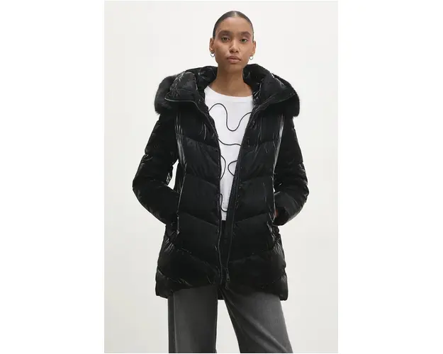 Answear Lab geaca femei, culoarea negru, de iarna