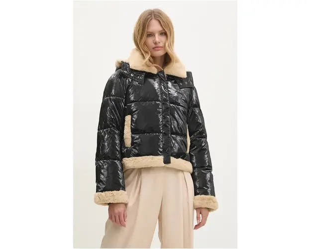 Answear Lab geaca femei, culoarea negru, de iarna