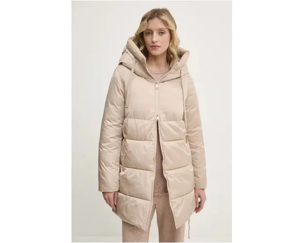 Answear Lab geaca femei, culoarea bej, de iarna