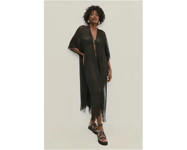 Answear Lab camasa culoarea negru, oversize, neted
