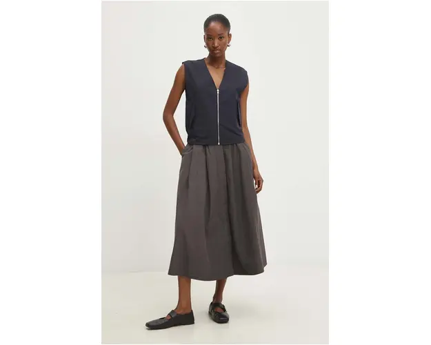 Answear Lab vesta culoarea negru, de tranzitie