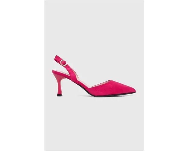 Answear Lab pantofi cu toc culoarea roz