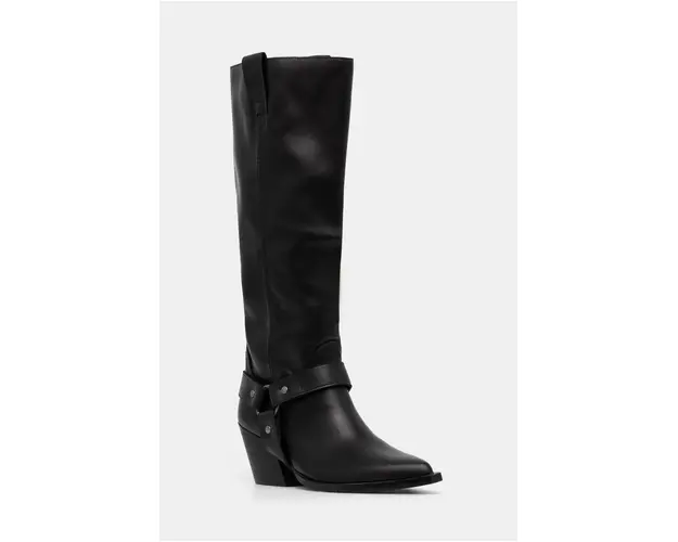 Answear Lab cizme femei, culoarea negru, cu toc drept