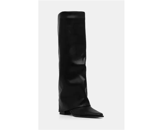 Answear Lab cizme femei, culoarea negru, cu toc drept
