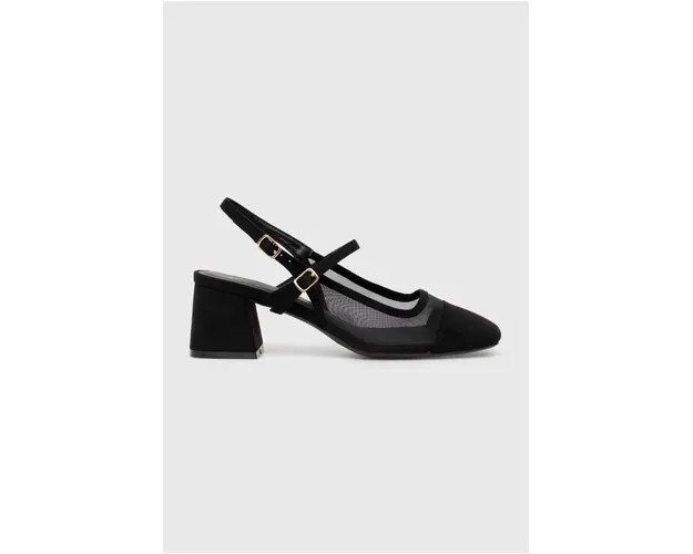 Answear Lab pumps culoarea negru, cu toc drept, cu toc deschis