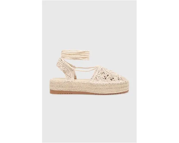 Answear Lab espadrile femei, culoarea bej, cu platforma