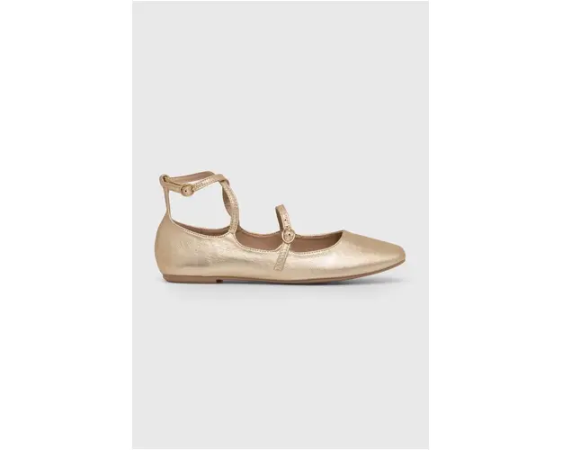 Answear Lab balerini culoarea auriu
