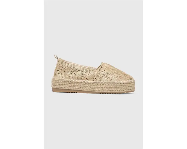 Answear Lab espadrile culoarea auriu, cu platforma