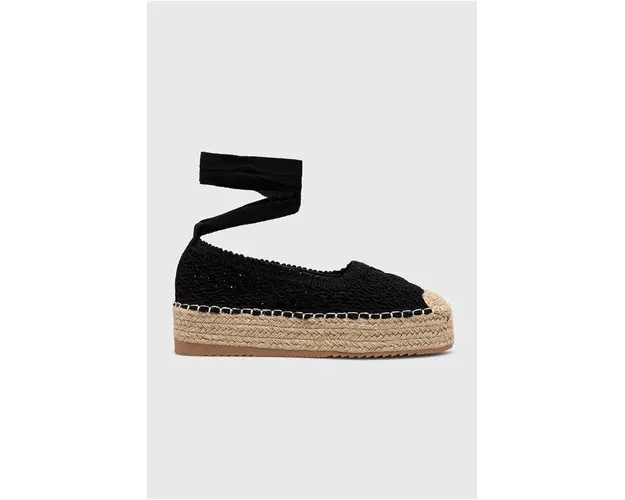 Answear Lab espadrile culoarea negru, cu platforma