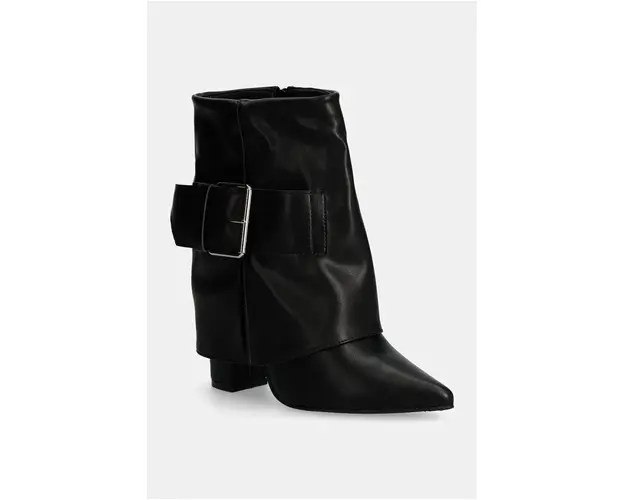 Answear Lab botine femei, culoarea negru, cu toc drept