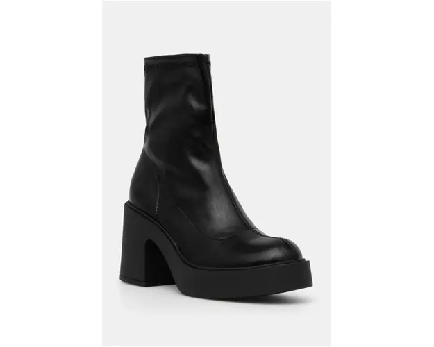 Answear Lab botine femei, culoarea negru, cu toc drept