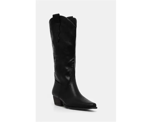 Answear Lab cizme femei, culoarea negru, cu toc drept, izolare usoara