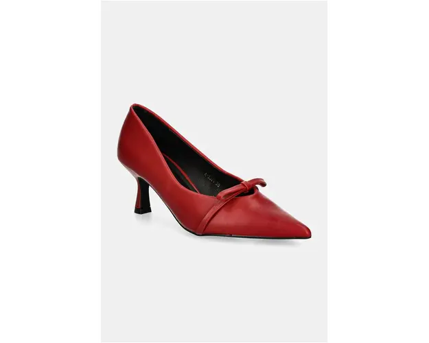 Answear Lab pantofi cu toc culoarea rosu