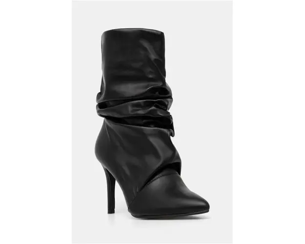 Answear Lab botine femei, culoarea negru, cu toc cui