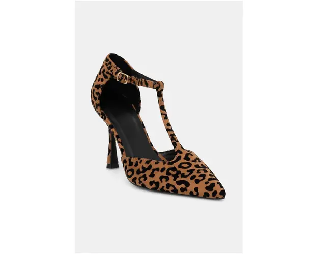 Answear Lab pantofi cu toc culoarea bej