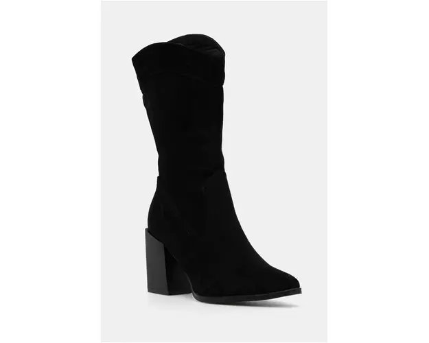 Answear Lab cizme femei, culoarea negru, cu toc drept