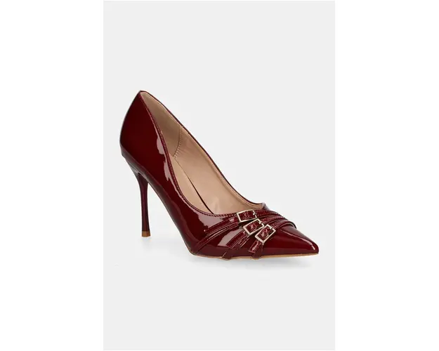 Answear Lab pantofi cu toc culoarea rosu