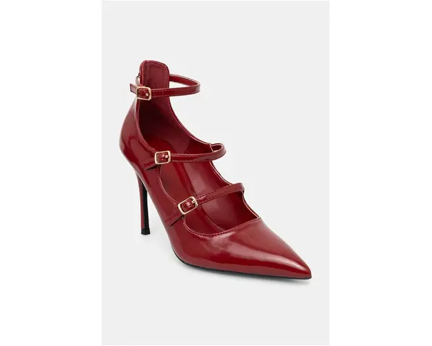 Answear Lab pantofi cu toc culoarea rosu