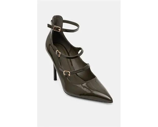 Answear Lab pantofi cu toc culoarea verde