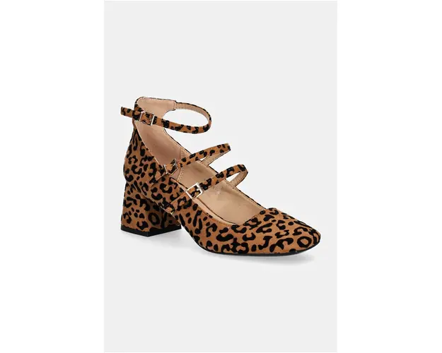 Answear Lab pumps culoarea maro, cu toc drept