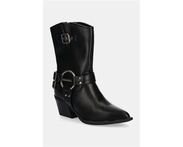 Answear Lab cizme femei, culoarea negru, cu toc drept