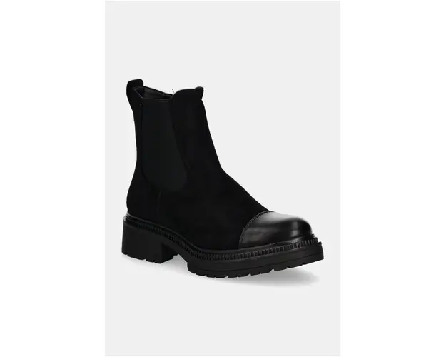 Answear Lab cizme femei, culoarea negru, cu platforma