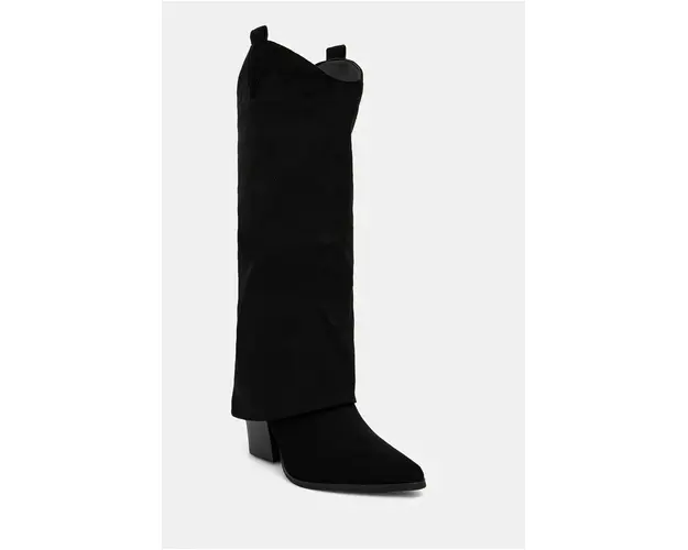 Answear Lab cizme femei, culoarea negru, cu toc drept