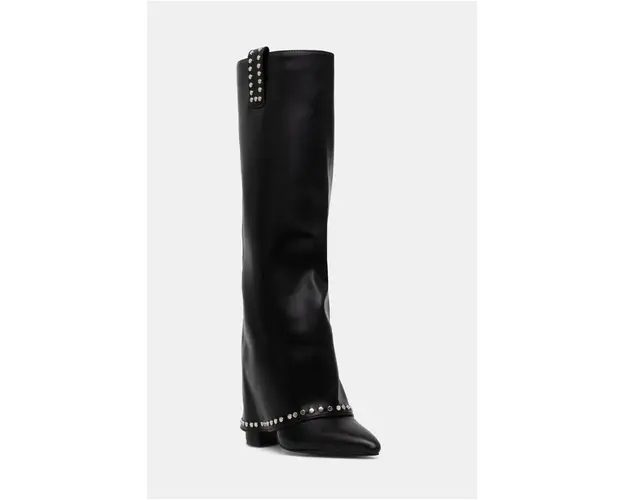 Answear Lab cizme femei, culoarea negru, cu toc drept