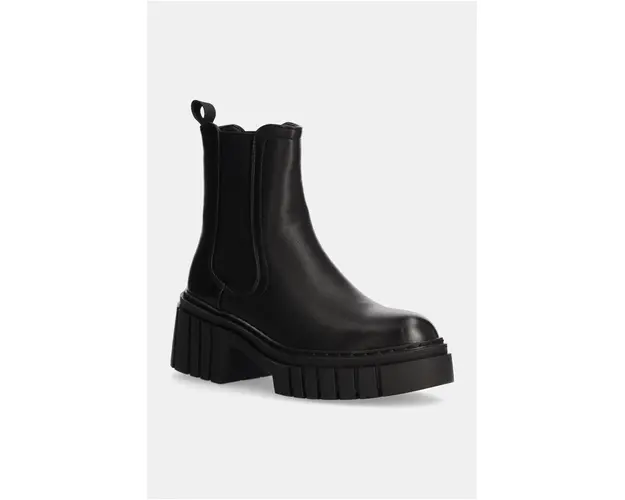Answear Lab botine femei, culoarea negru, cu platforma, izolare usoara