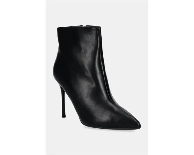 Answear Lab botine femei, culoarea negru, cu toc cui
