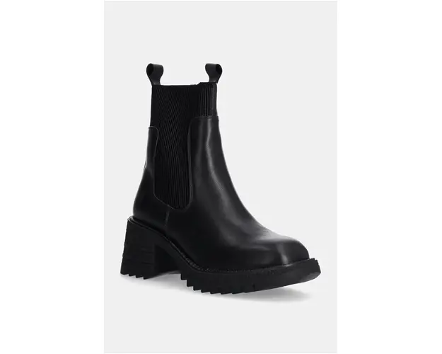 Answear Lab cizme femei, culoarea negru, cu toc drept