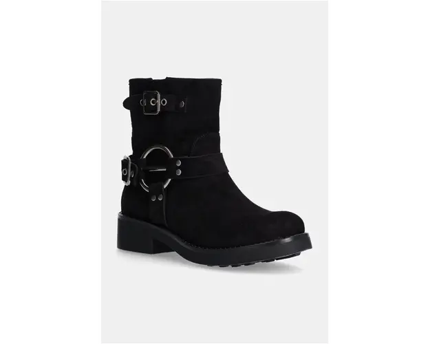 Answear Lab botine femei, culoarea negru, cu toc drept