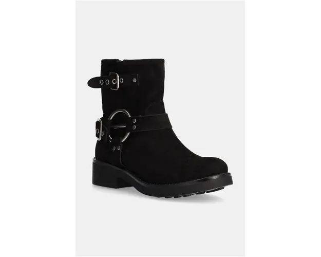 Answear Lab botine femei, culoarea negru, cu toc drept