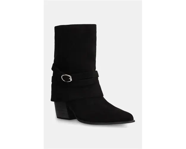 Answear Lab botine femei, culoarea negru, cu toc drept
