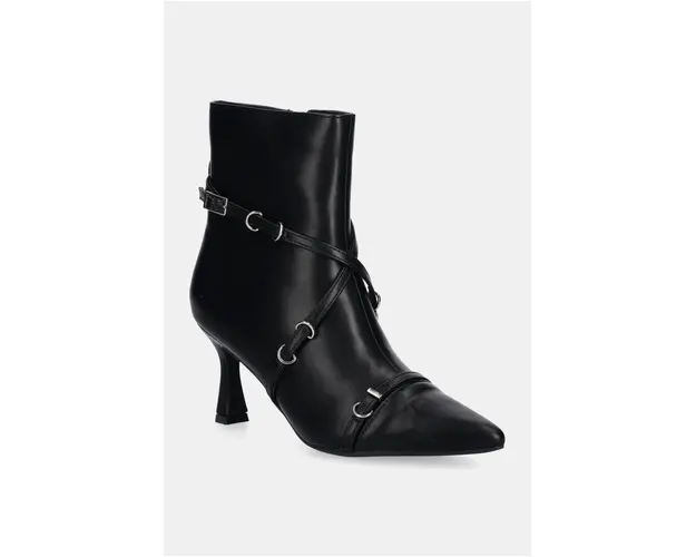 Answear Lab botine femei, culoarea negru, cu toc cui