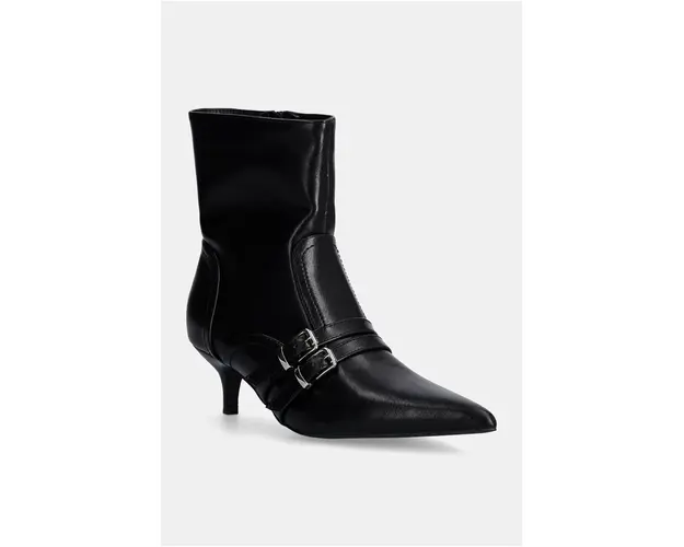Answear Lab botine femei, culoarea negru, cu toc cui