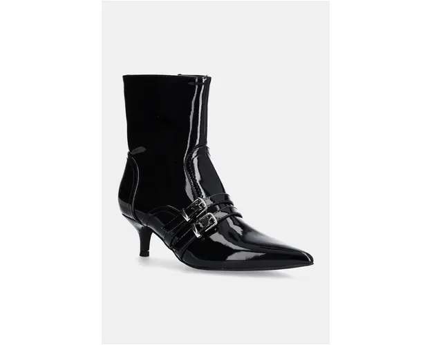 Answear Lab botine femei, culoarea negru, cu toc cui