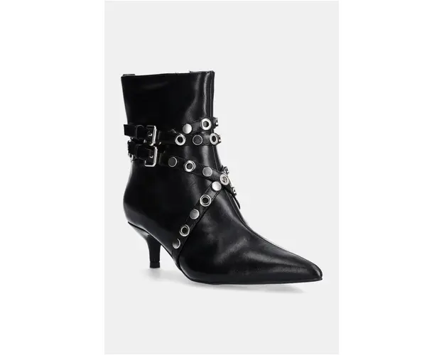 Answear Lab botine femei, culoarea negru, cu toc cui